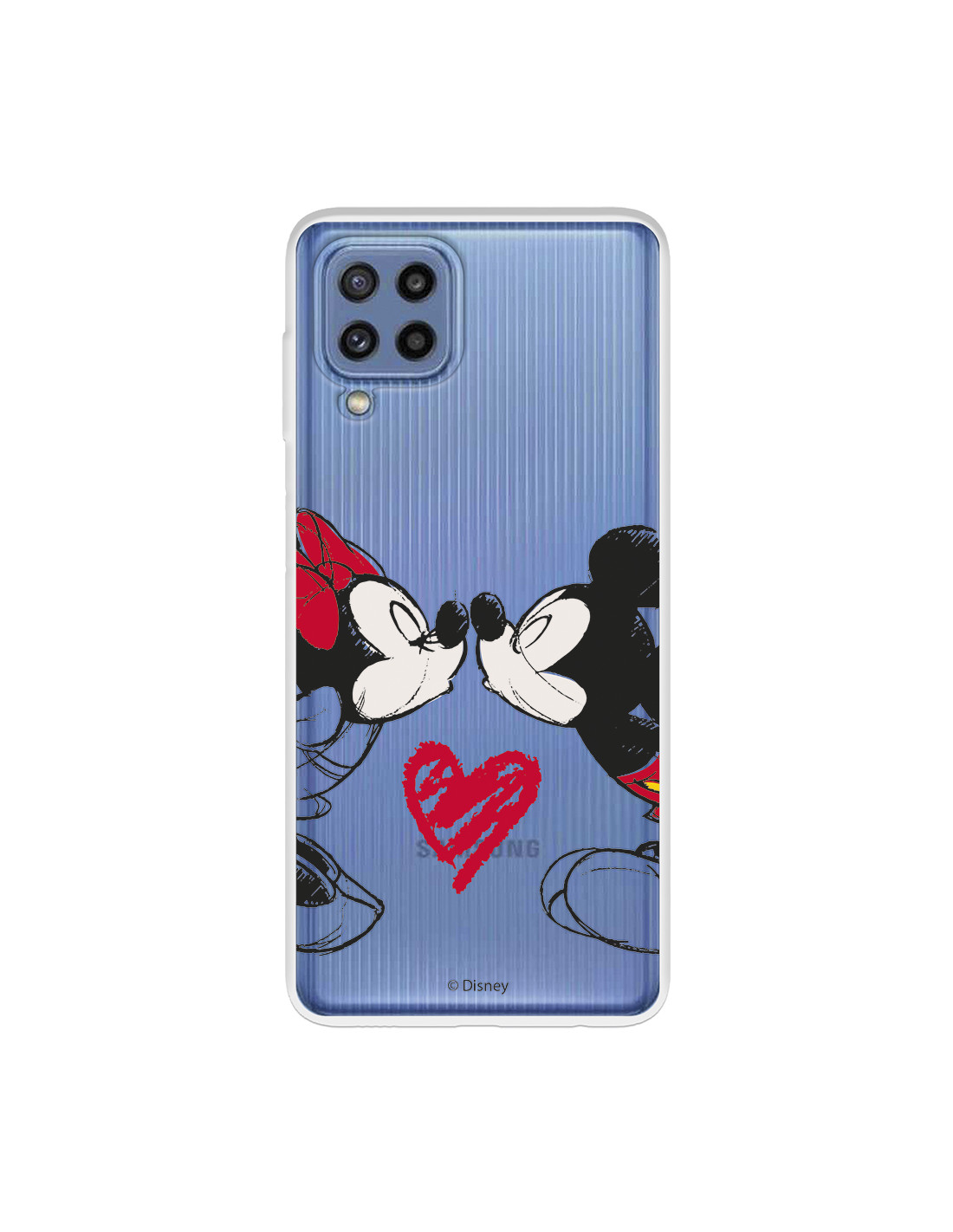 Funda para Samsung Galaxy A54 5G Oficial de Disney Mickey y Minnie Beso -  Clásicos Disney