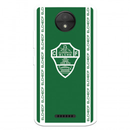 Fundaara Motorola Moto C del Elche CF Escudo Fondo Verde Escudo Fondo Verde - Licencia Oficial Elche CF
