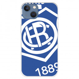 Funda para iPhone 13 del Recre Escudo Fondo Azul - Licencia Oficial Real Club Recreativo de Huelva
