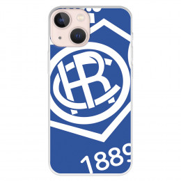 Funda para iPhone 13 Mini del Recre Escudo Fondo Azul - Licencia Oficial Real Club Recreativo de Huelva