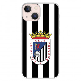 Funda para iPhone 13 Mini del Badajoz Escudo Blanquinegro - Licencia Oficial Club Deportivo Badajoz