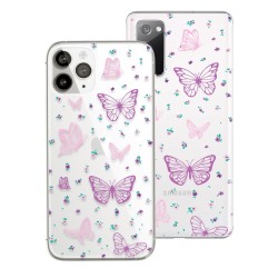 Funda Dibujo - Mariposas Malva