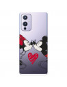 Funda para OnePlus 9 Oficial de Disney Mickey y Minnie Beso - Clásicos Disney