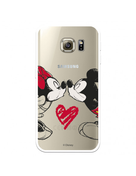 Mecánicamente pasatiempo Posicionar Funda para Samsung Galaxy S6 Edge Plus Oficial de Disney Mickey y Minnie  Beso - Clásicos Disney