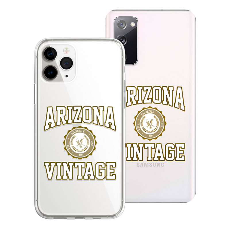 Funda Oficial Arizona Vintage - Logotipo Blanco y Dorado
