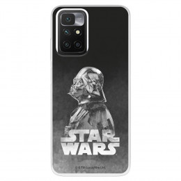 Funda para Xiaomi Redmi 10 Oficial de Star Wars Darth Vader Fondo negro - Star Wars