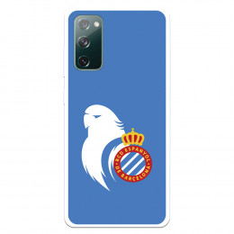 Fundaara Samsung Galaxy S20 FE del RCD Espanyol Escudo Perico Escudo Perico - Licencia Oficial RCD Espanyol
