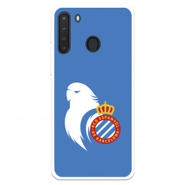 Fundaara Samsung Galaxy A21 del RCD Espanyol Escudo Perico Escudo Perico - Licencia Oficial RCD Espanyol