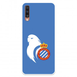 Fundaara Samsung Galaxy A70 del RCD Espanyol Escudo Perico Escudo Perico - Licencia Oficial RCD Espanyol