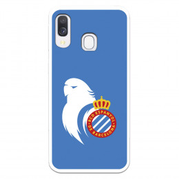 Fundaara Samsung Galaxy A40 del RCD Espanyol Escudo Perico Escudo Perico - Licencia Oficial RCD Espanyol