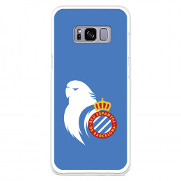 Fundaara Samsung Galaxy S8 del RCD Espanyol Escudo Perico Escudo Perico - Licencia Oficial RCD Espanyol