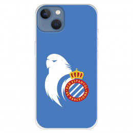 Fundaara iPhone 13 del RCD Espanyol Escudo Perico Escudo Perico - Licencia Oficial RCD Espanyol
