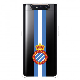Fundaara Samsung Galaxy A80 del RCD Espanyol Escudo Albiceleste Escudo Albiceleste - Licencia Oficial RCD Espanyol