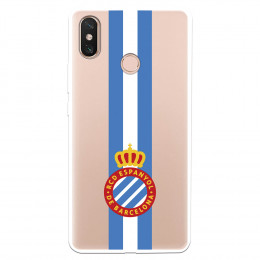 Fundaara Xiaomi Mi Max 3 del RCD Espanyol Escudo Albiceleste Escudo Albiceleste - Licencia Oficial RCD Espanyol