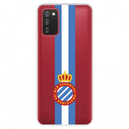 Fundaara Samsung Galaxy A03s del RCD Espanyol Escudo Albiceleste Escudo Albiceleste - Licencia Oficial RCD Espanyol