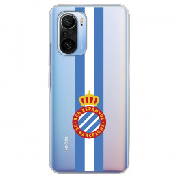 Fundaara Xiaomi Poco F3 del RCD Espanyol Escudo Albiceleste Escudo Albiceleste - Licencia Oficial RCD Espanyol