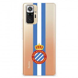 Fundaara Xiaomi Redmi Note 10 Pro del RCD Espanyol Escudo Albiceleste Escudo Albiceleste - Licencia Oficial RCD Espanyol