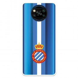 Fundaara Xiaomi Poco X3 del RCD Espanyol Escudo Albiceleste Escudo Albiceleste - Licencia Oficial RCD Espanyol