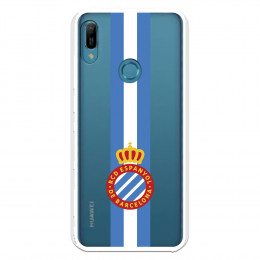 Fundaara Huawei Y6 2019 del RCD Espanyol Escudo Albiceleste Escudo Albiceleste - Licencia Oficial RCD Espanyol