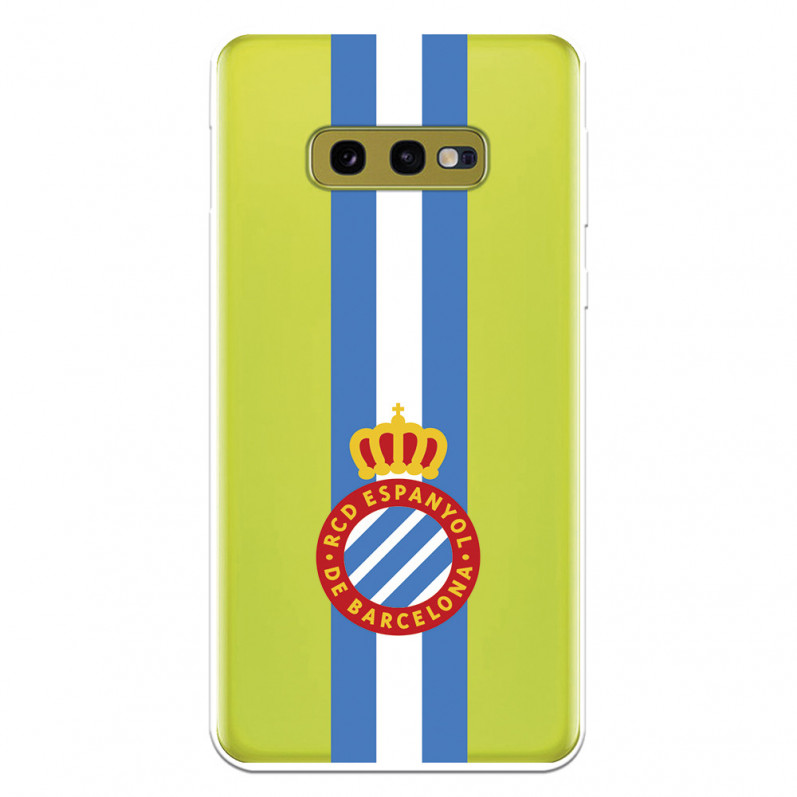 Fundaara Samsung Galaxy S10e del RCD Espanyol Escudo Albiceleste Escudo Albiceleste - Licencia Oficial RCD Espanyol
