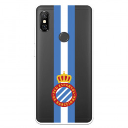 Fundaara Xiaomi Redmi Note 6 del RCD Espanyol Escudo Albiceleste Escudo Albiceleste - Licencia Oficial RCD Espanyol