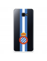 Fundaara Samsung Galaxy J4 Plus del RCD Espanyol Escudo Albiceleste Escudo Albiceleste - Licencia Oficial RCD Espanyol
