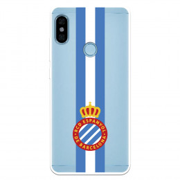 Fundaara Xiaomi Redmi Note 5 Pro del RCD Espanyol Escudo Albiceleste Escudo Albiceleste - Licencia Oficial RCD Espanyol