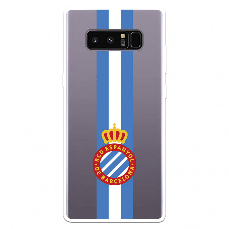 Fundaara Samsung Galaxy Note8 del RCD Espanyol Escudo Albiceleste Escudo Albiceleste - Licencia Oficial RCD Espanyol