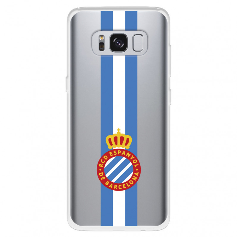 Fundaara Samsung Galaxy S8 Plus del RCD Espanyol Escudo Albiceleste Escudo Albiceleste - Licencia Oficial RCD Espanyol