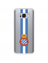 Fundaara Samsung Galaxy S8 Plus del RCD Espanyol Escudo Albiceleste Escudo Albiceleste - Licencia Oficial RCD Espanyol