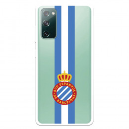 Fundaara Samsung Galaxy S20 FE del RCD Espanyol Escudo Albiceleste Escudo Albiceleste - Licencia Oficial RCD Espanyol