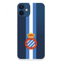 Fundaara iPhone 12 Mini del RCD Espanyol Escudo Albiceleste Escudo Albiceleste - Licencia Oficial RCD Espanyol