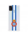 Fundaara Samsung Galaxy A21s del RCD Espanyol Escudo Albiceleste Escudo Albiceleste - Licencia Oficial RCD Espanyol