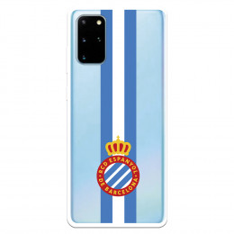 Fundaara Samsung Galaxy S20 Plus del RCD Espanyol Escudo Albiceleste Escudo Albiceleste - Licencia Oficial RCD Espanyol