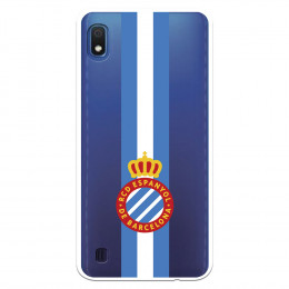 Fundaara Samsung Galaxy A10 del RCD Espanyol Escudo Albiceleste Escudo Albiceleste - Licencia Oficial RCD Espanyol