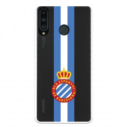 Fundaara Huawei P30 Lite del RCD Espanyol Escudo Albiceleste Escudo Albiceleste - Licencia Oficial RCD Espanyol