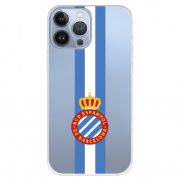 Fundaara iPhone 13 Pro Max del RCD Espanyol Escudo Albiceleste Escudo Albiceleste - Licencia Oficial RCD Espanyol