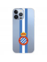 Fundaara iPhone 13 Pro Max del RCD Espanyol Escudo Albiceleste Escudo Albiceleste - Licencia Oficial RCD Espanyol