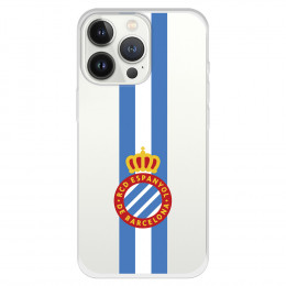 Fundaara iPhone 13 Pro del RCD Espanyol Escudo Albiceleste Escudo Albiceleste - Licencia Oficial RCD Espanyol