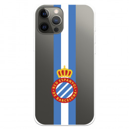 Fundaara iPhone 12 Pro Max del RCD Espanyol Escudo Albiceleste Escudo Albiceleste - Licencia Oficial RCD Espanyol