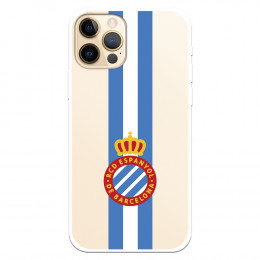 Fundaara iPhone 12 del RCD Espanyol Escudo Albiceleste Escudo Albiceleste - Licencia Oficial RCD Espanyol