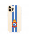 Fundaara iPhone 12 del RCD Espanyol Escudo Albiceleste Escudo Albiceleste - Licencia Oficial RCD Espanyol