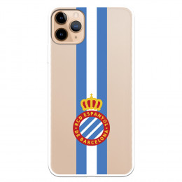 Fundaara iPhone 11 Pro Max del RCD Espanyol Escudo Albiceleste Escudo Albiceleste - Licencia Oficial RCD Espanyol