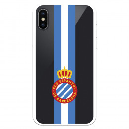 Fundaara iPhone X del RCD Espanyol Escudo Albiceleste Escudo Albiceleste - Licencia Oficial RCD Espanyol