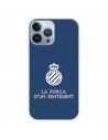 Fundaara iPhone 13 Pro Max del RCD Espanyol Escudo Fondo Azul Escudo Fondo Azul - Licencia Oficial RCD Espanyol