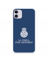 Fundaara iPhone 11 del RCD Espanyol Escudo Fondo Azul Escudo Fondo Azul - Licencia Oficial RCD Espanyol