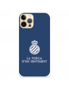 Fundaara iPhone 12 Pro del RCD Espanyol Escudo Fondo Azul Escudo Fondo Azul - Licencia Oficial RCD Espanyol