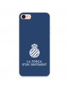 Fundaara iPhone SE del RCD Espanyol Escudo Fondo Azul Escudo Fondo Azul - Licencia Oficial RCD Espanyol