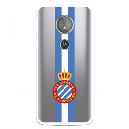 Fundaara Motorola Moto G6 Play del RCD Espanyol Escudo Albiceleste Escudo Albiceleste - Licencia Oficial RCD Espanyol