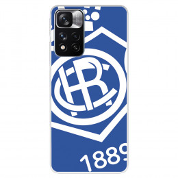 Fundaara Xiaomi Redmi Note 11 del Recre Escudo Fondo Azul - Licencia Oficial Real Club Recreativo de Huelva